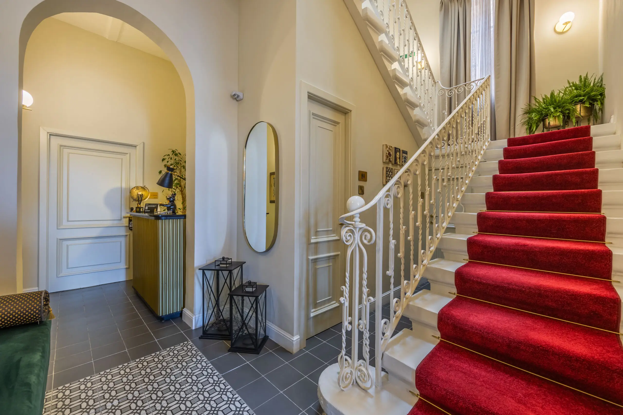 Interior staircase of Maison Medina