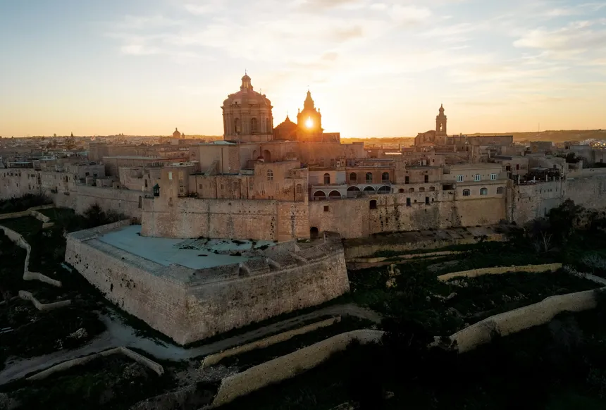 Festival fireworks over Malta
